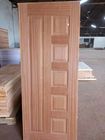 Swing Open Sapele MDF Door Skin Panel For Exterior Wood Doors 2-4mm Thickness