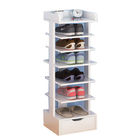 Melamine Coated Particle Board Shoe Cabinet With Doors For Environmental Protection