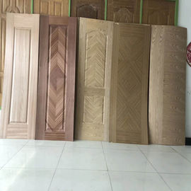 الصين الخشب الحبوب MDF باب الجلد ، جلود الباب الداخلية مع تصاميم مختلفة مصنع
